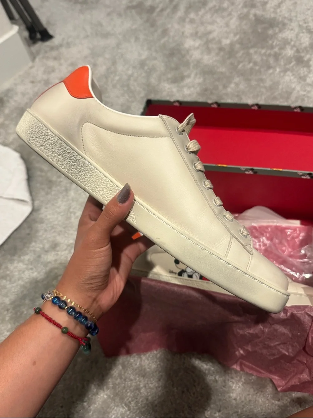 Gucci leather sneakers